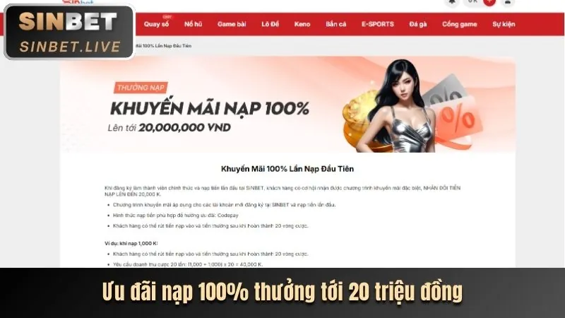 Khuyến mãi đặc biệt cho từng sảnh game Sodo99